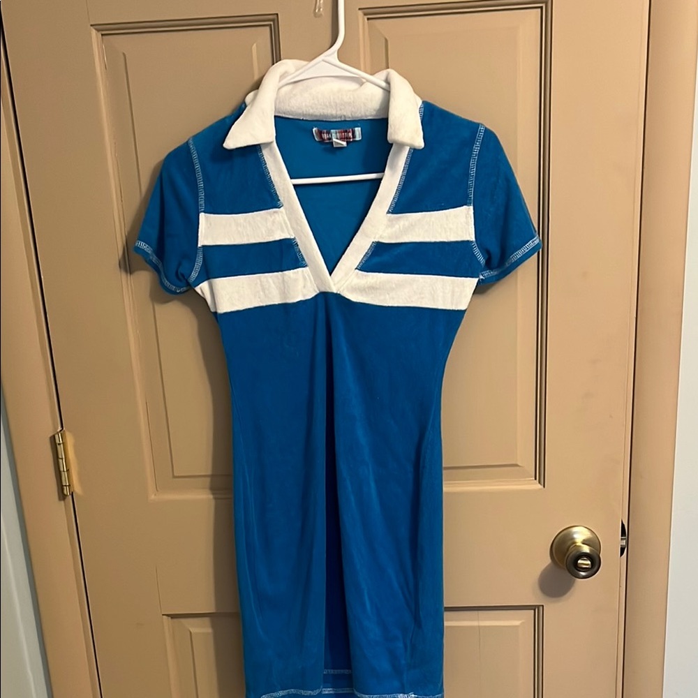Urban Outfitters Blue and White Mini Dress